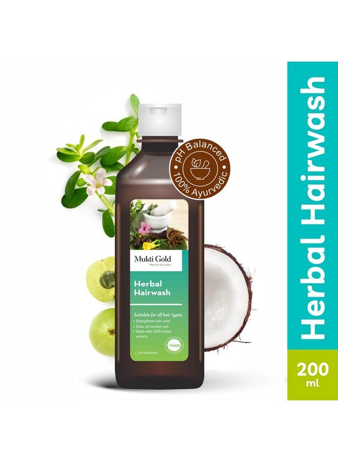 Axiom Muktigold Herbal Hairwash 200ml(Pack of 4) -Amla, Reetha, Shikakai, Bhringraj Premium, Herbal, Natural & Ayurvedic Shampoo SLS & Paraben Free - Image 2