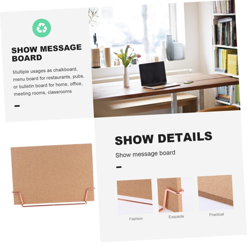 Rose Gold Desktop Memo Board Pin Notice Bulletin Board for Office Home - Image 4