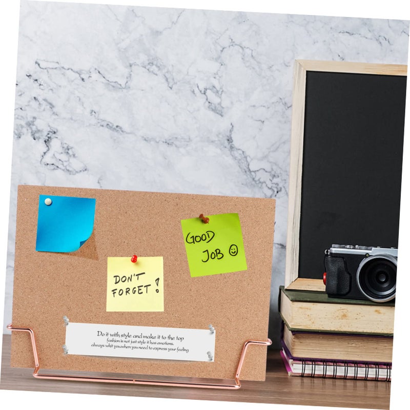 Rose Gold Desktop Memo Board Pin Notice Bulletin Board for Office Home - Image 5