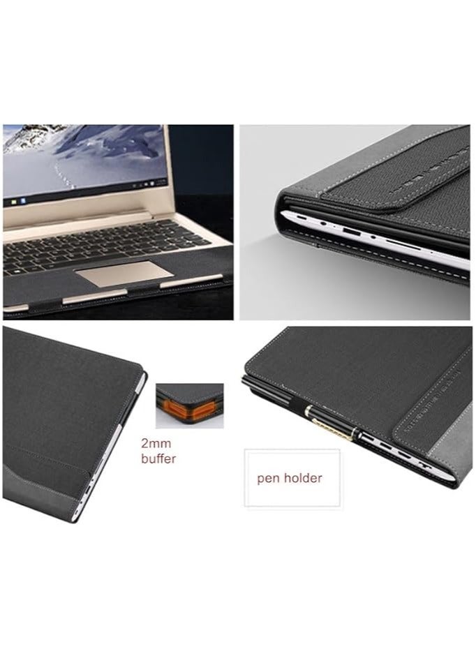 Laptop Case Compatible with 13.3'' Lenovo Yoga 720-13 720-13IKB, All-Inclusive Anti-Fall Protective Shell PU Leather Inner Bag Protective Cover - Image 4