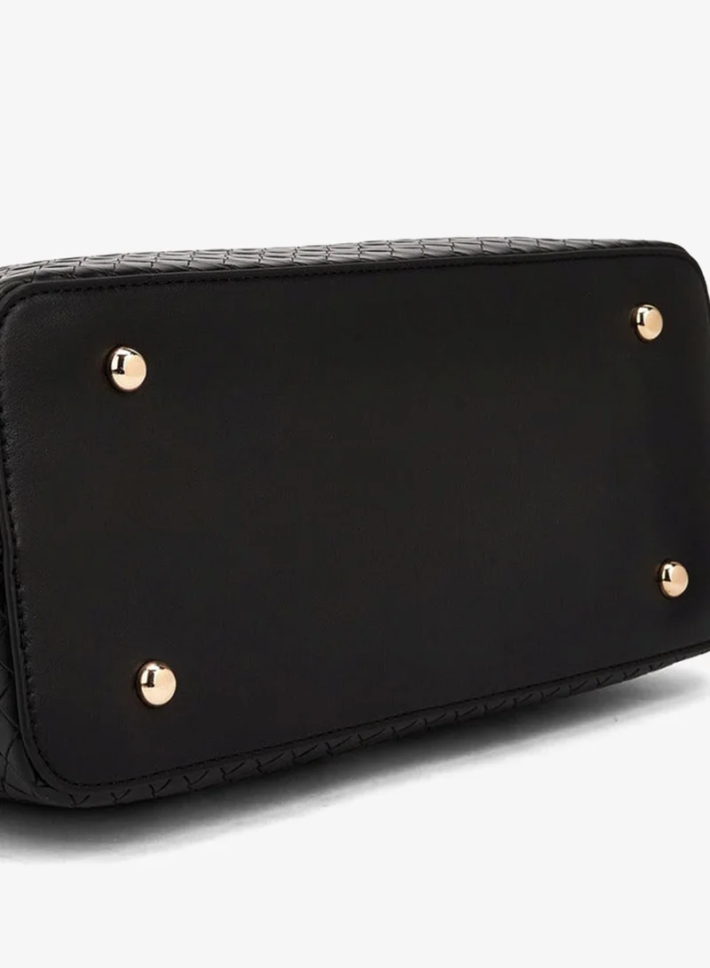 Le Confort  Textured Satchel Bag With Detachable Strap for Women | Best Price UAE