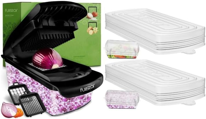 Fullstar مجموعة فولستار من مفرمة الطعام وغطائين سيليكون 2 قطعة - Image 1