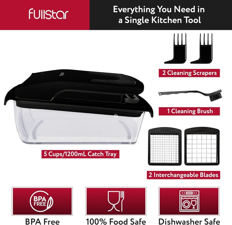 Fullstar مجموعة فولستار من مفرمة الطعام وغطائين سيليكون 2 قطعة - Image 2