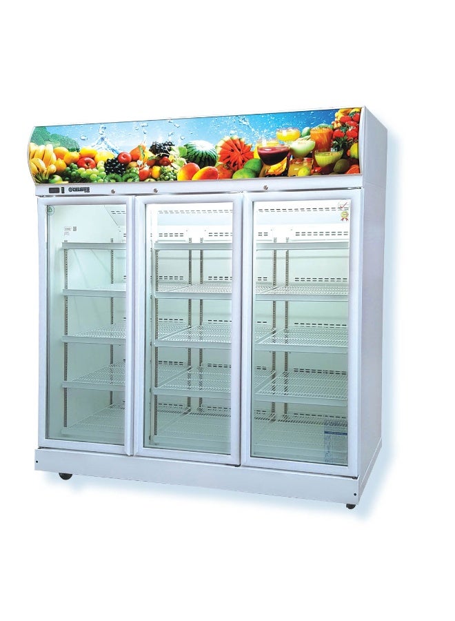 Mazaya TST 3CF-57 Commercial Refrigerator Chiller, 1600 Liter, Triple Swing Glass Door - Image 1