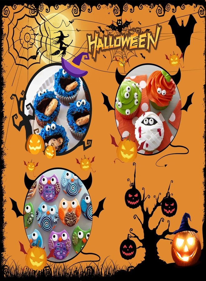 LEBERY Candy Eyeballs Eyes Cake Cupcake Toppers Halloween Sprinkles, Edible Eyes Candy Eyes for Decorating Eyes Sprinkles Edible Eyeballs for Halloween Christmas Baking Cookie Decorations - 3 oz - Image 2