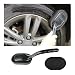 Sylvil Tire Shine Applicator Brush HighDensity Sponge Tire Dressing Applicator Pad with Long Handle Multipurpose Curved Auto Tire Detailing Tool Vehicle Cleaning Waxing Accessory - Image 2