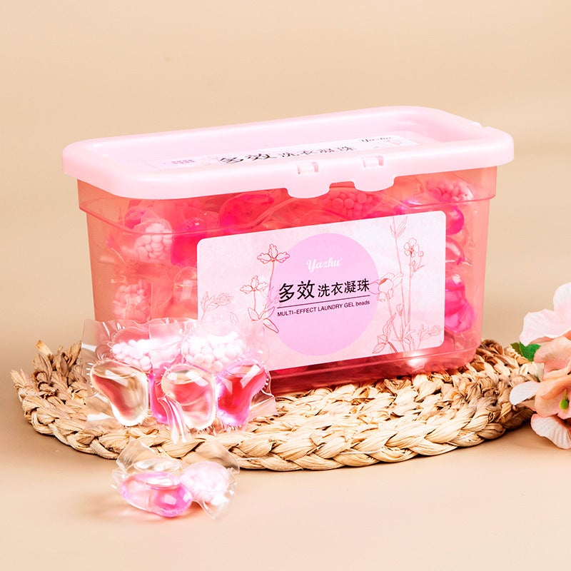 Spot Three-In-One Boxed Laundry Beads, Fragrance Beads, Long-Lasting Fragrance Laundry Beads, Smooth And Mite-Removing Multi-Effect Laundry Detergent - Image 1