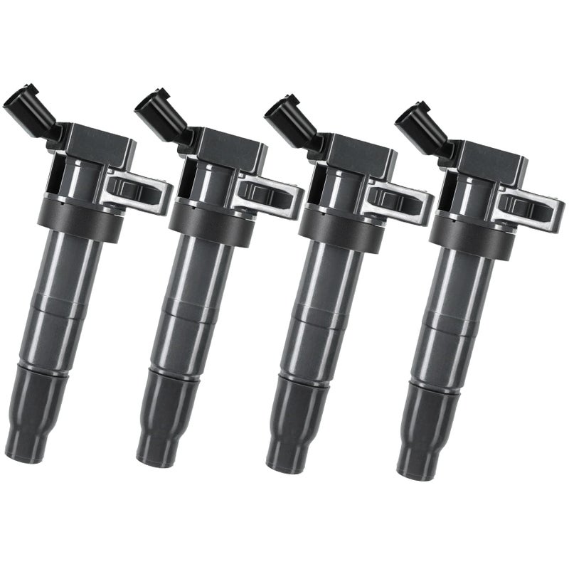 GP POWER IGNITION COIL UF611 UF647 273003F100 SET OF 4 COMPATIBLE WITH HYUNDAI TUCSON GENESIS SANTAFE SONATA EQUUS GENESIS KIA FORTE OPTIMA RONDO SORENTO SPORTAGE BORREGO 20 24 L4 46 50 V8
