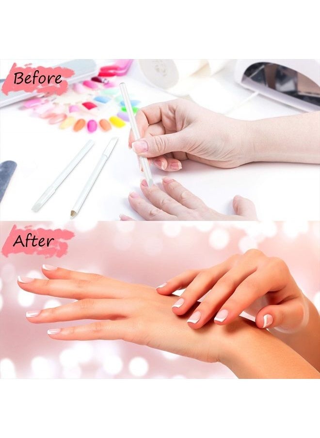 Maitys - قلم تبييض الأظافر 2 في 1 قلم أظافر أبيض تصميم أظافر DIY مع أداة دفع البشرة - Image 1