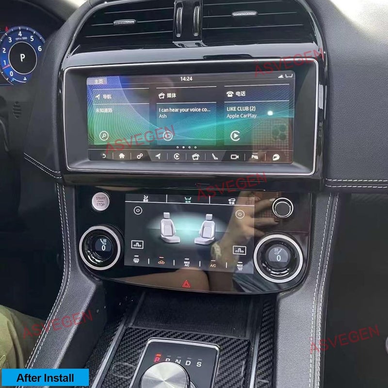 Asvegen لوحة تحكم تكييف الهواء بشاشة تعمل باللمس LCD مقاس 7 بوصات من ASVEGEN لجاغوار XE XF F-Pace 2015-2020 - Image 3