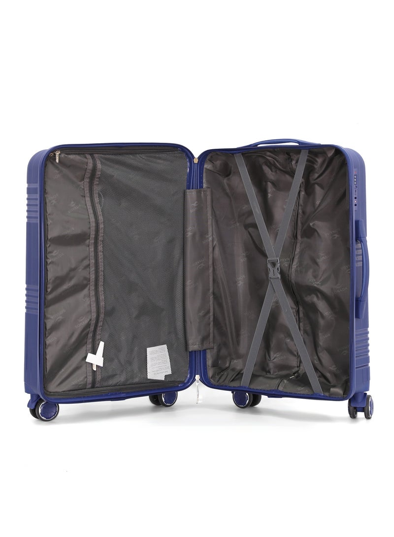 Sonada Trolley Bags 3 PCS Set Hardside Suitcase,Blue - Image 4