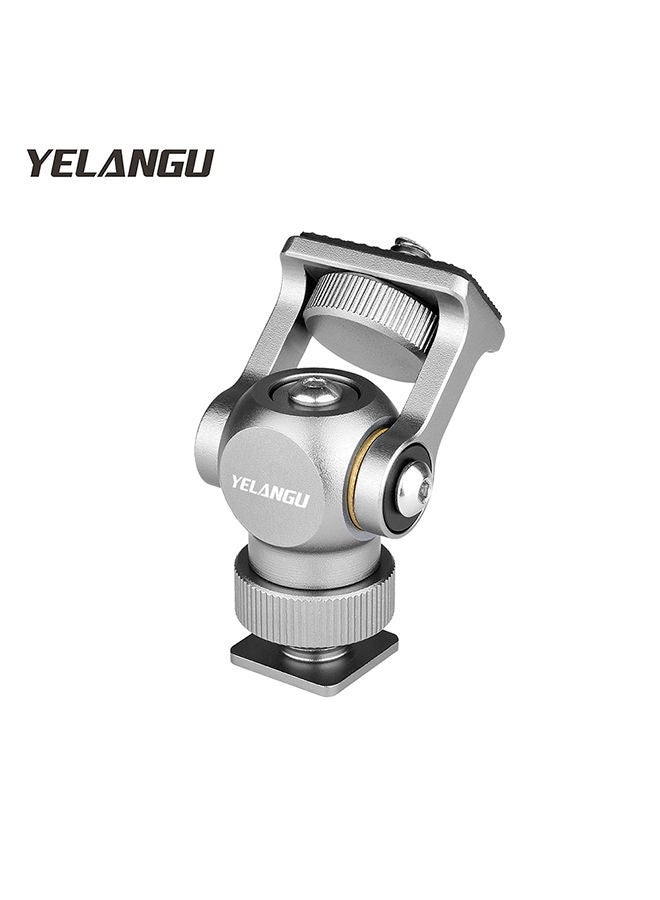 NIBEMINENT Aluminum Alloy Video Monitor Mount Silver/Black  - Image 4