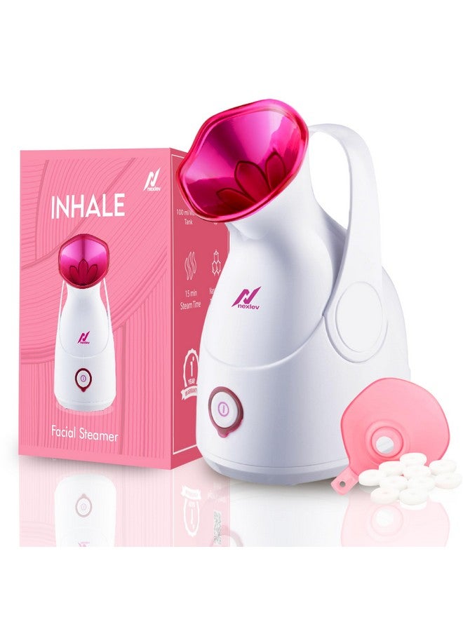 NexLev Steamer For Cold & Cough| Face Steam,Inhaler & Vaporizer | Perfect for Facial & Aromatherapy | Nano Ionic Steam | Uv Sterilization | Aroma Diffuser|30 Sec Heating|Avoid Burns & Spillage | FS-01 - Image 1