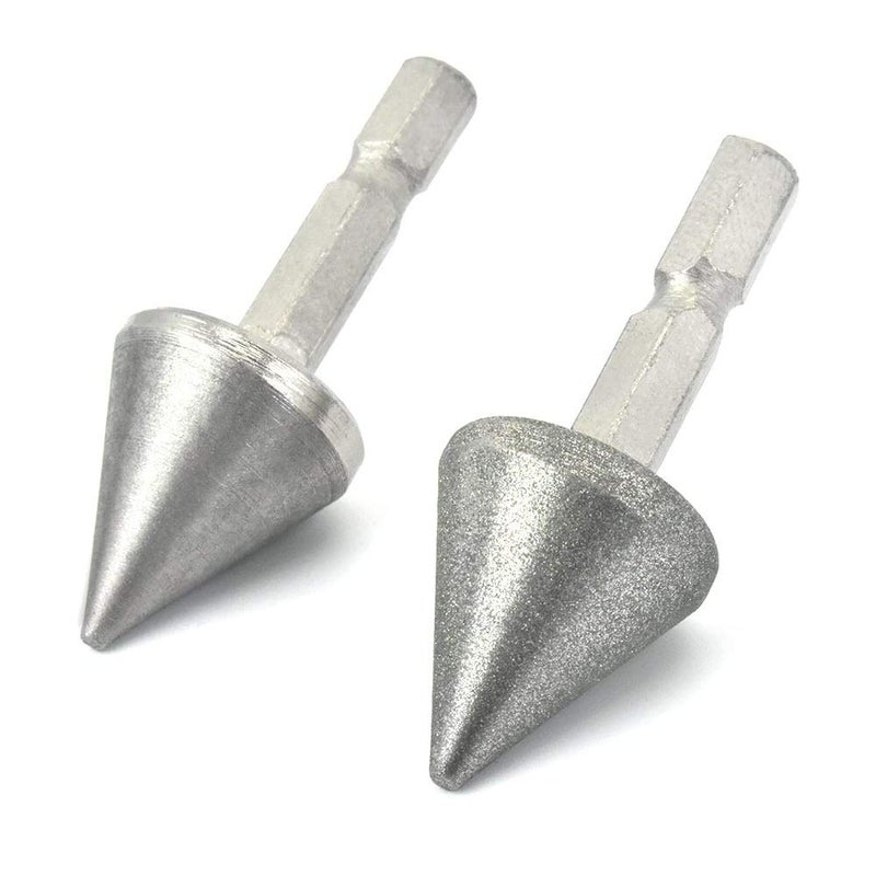 SCOTTCHEN Woodworking Square Hole Drill Bit Sharpener Mortise Chisel Bit Sharpening Tool Up to 1/2" Bit Grit #220/600-2Pack - Image 1