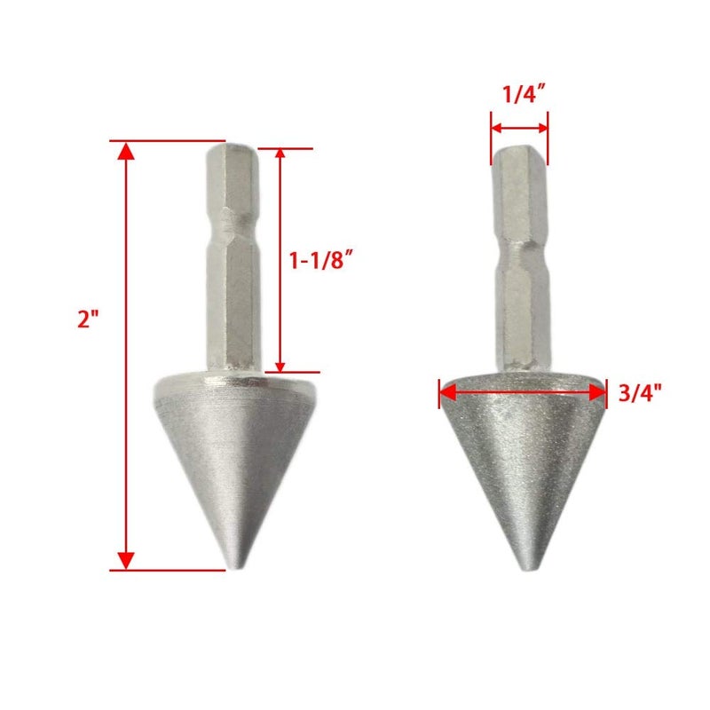 SCOTTCHEN Woodworking Square Hole Drill Bit Sharpener Mortise Chisel Bit Sharpening Tool Up to 1/2" Bit Grit #220/600-2Pack - Image 2