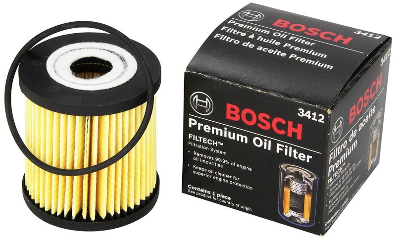 Bosch Automotive 3412 Premium FILTECH Oil Filter 1999-2004 Volvo: C70,2000-2004 S40,2001-2009 S60,2000 S70,1999-2010 S80,2000-2004 V40,1999-2007 V70,2003-2007 XC70,2003-2011 XC90