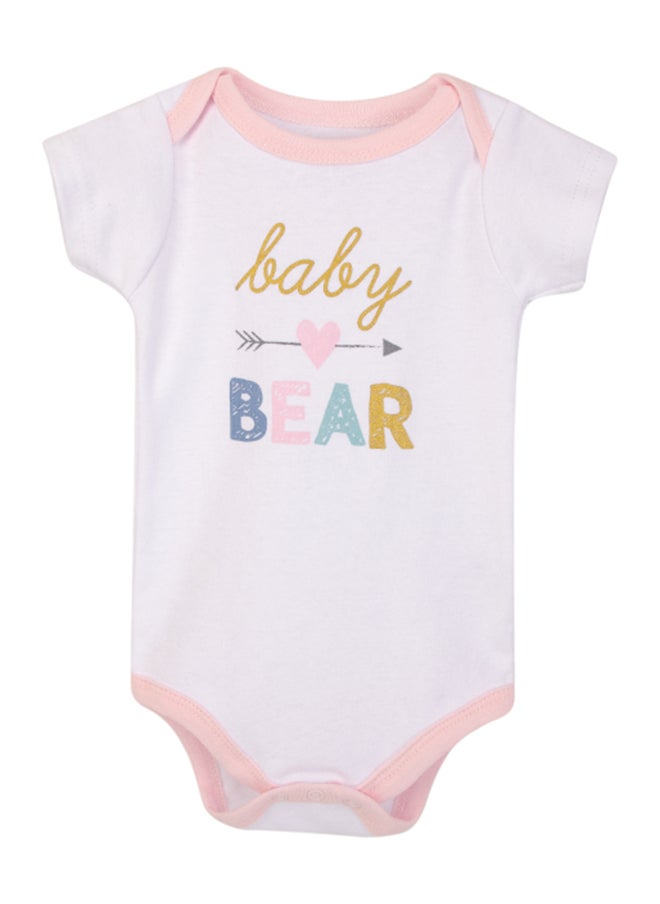 hudson baby Baby Layette Set 3 Piece Pink Lattice, 6 - 9 Months  - Image 4