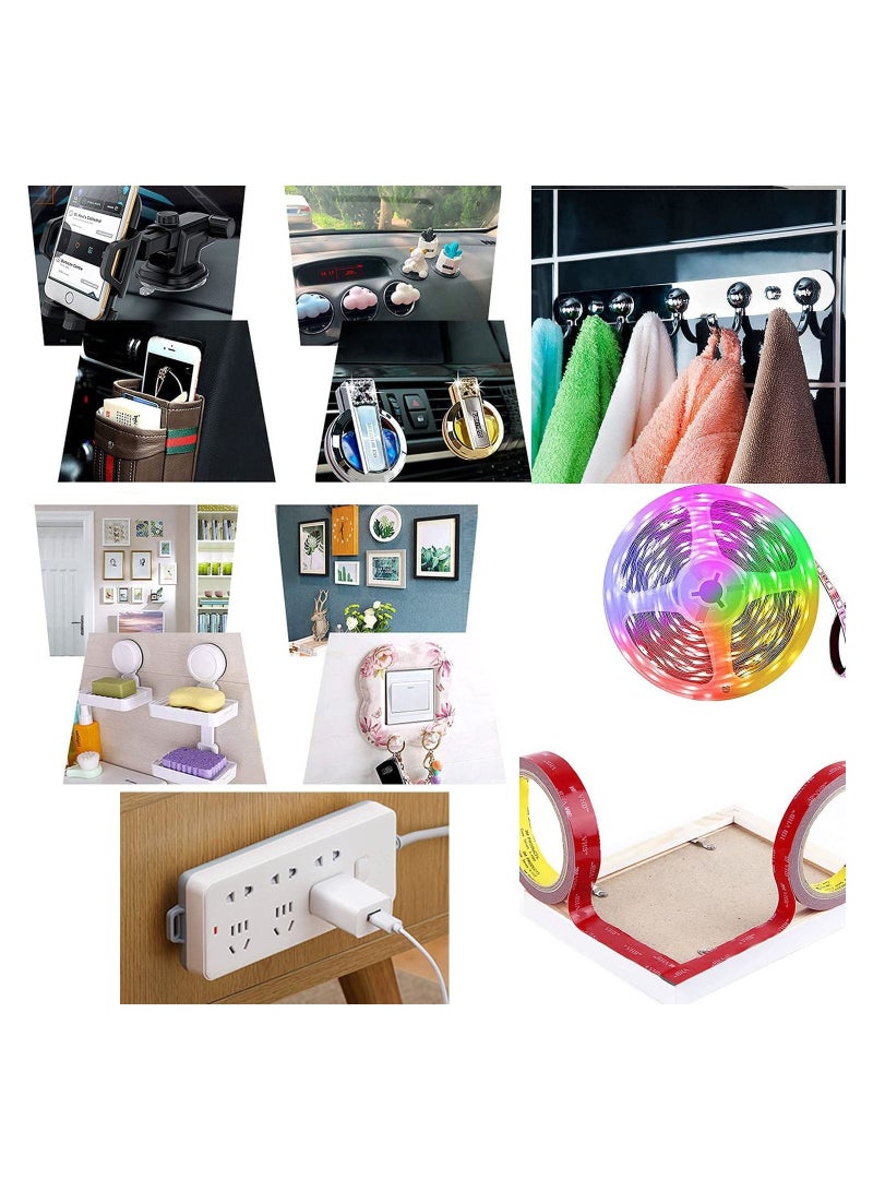 SYOSI Double Sided Tape Heavy Duty Mounting Tape for Scrapbooks Removeable PE Foam Tape Strips Multipurpose Foam Tape High Temperature Resistant White Foam Adhesive For Hanging Photo Frames  - Image 4