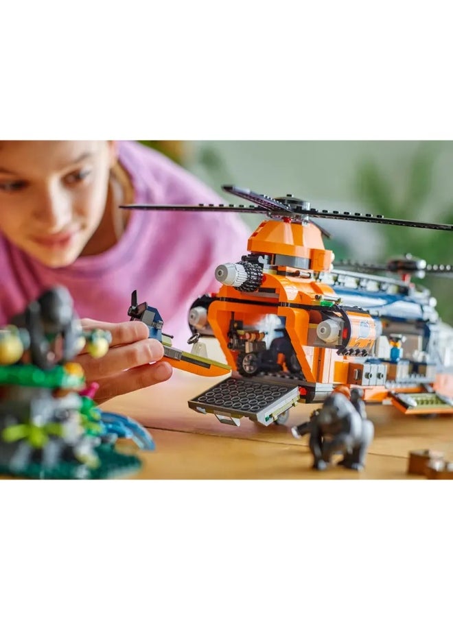 LEGO LEGO - City Jungle Explorer Helicopter at Base Camp 881 Pieces - 60437  - Image 5