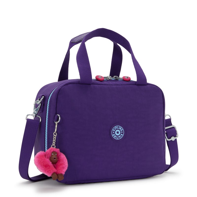 Kipling  Miyo Vip Purple Large LunchBag with Trolley Sleeve 15381-4PI - Image 4