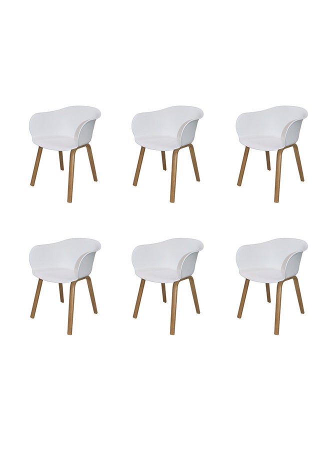 JILPHAR FURNITURE Jilphar Furniture Fiber Plastic Dining Chair 1324B set of 6pcs 