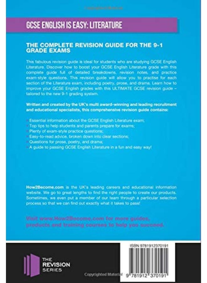 GCSE English is Easy: Literature - Complete revision guide for the grade 9-1 system: In-depth Revision & Sample Practice Questions for GCSE English Literature - Achieve 100%. - Image 2