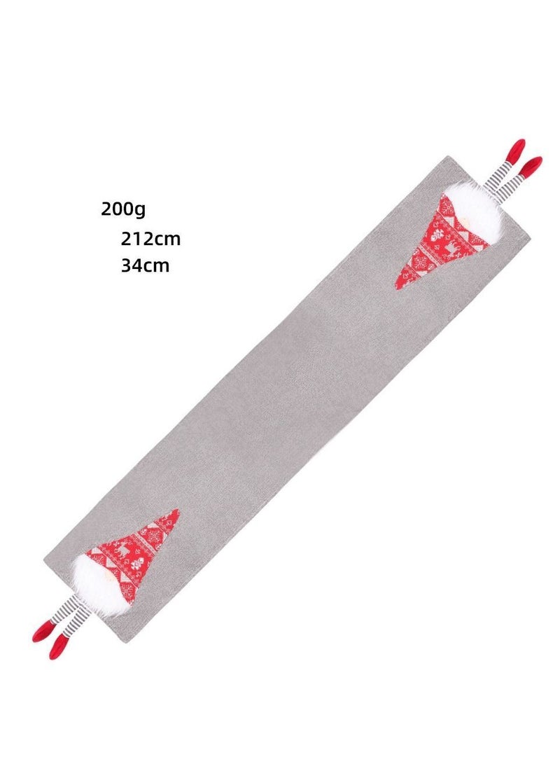 واي آند دي Christmas table runners runner for family christmas holiday dinner party decoration 34*212cm - Image 2
