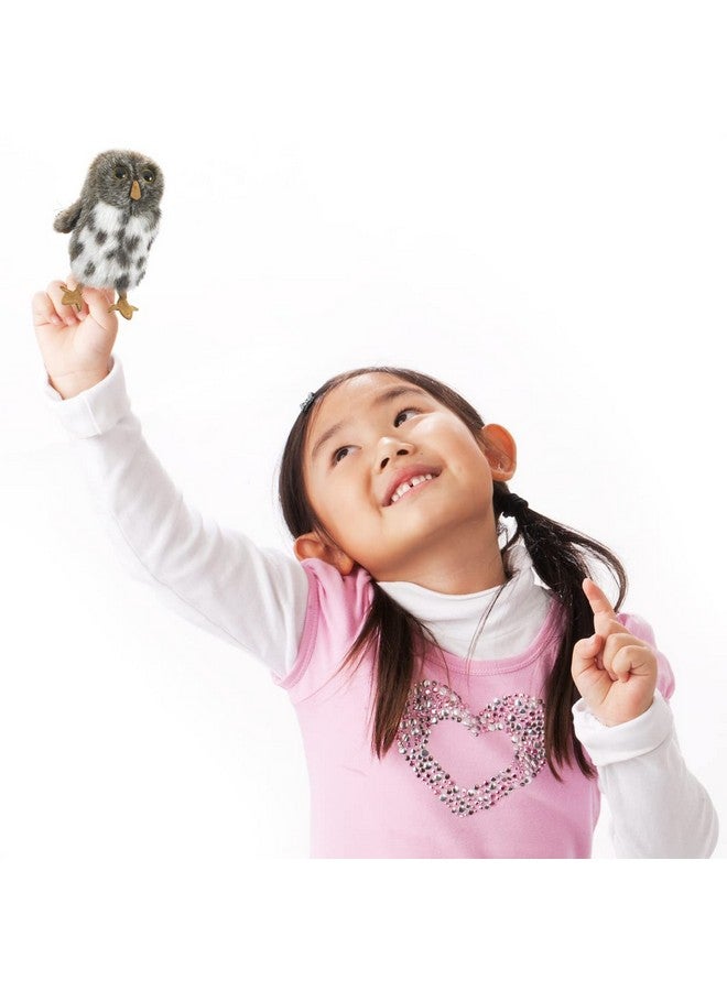Folkmanis Mini Spotted Owl Finger Puppet - Image 3