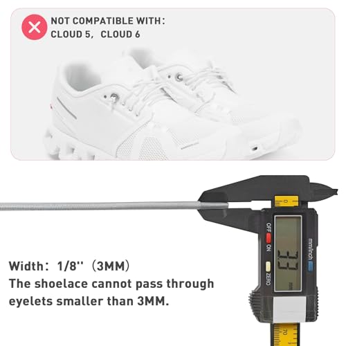 NDTEZUGT 3 Pairs Elastic Shoe Laces Replacement Laces for Running Shoes,Stretch Oval Strings Replacement Shoestrings for Sneakers,No Tie Shoelaces for Kids and Adults (3 Pairs White) - Image 4