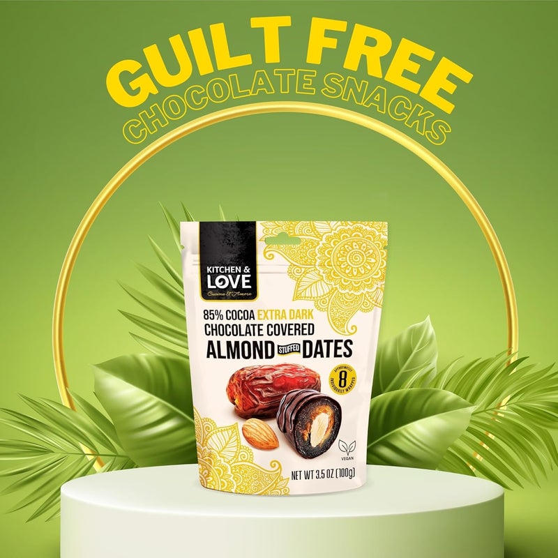 Kitchen Love Kitchen & Love Chocolate Covered Almond Stuffed Dates - Image 4