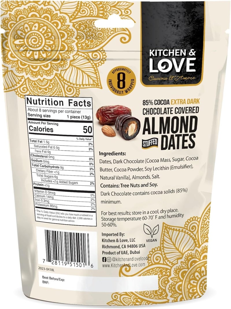 Kitchen Love Kitchen & Love Chocolate Covered Almond Stuffed Dates - Image 2