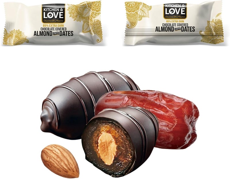 Kitchen Love Kitchen & Love Chocolate Covered Almond Stuffed Dates - Image 3