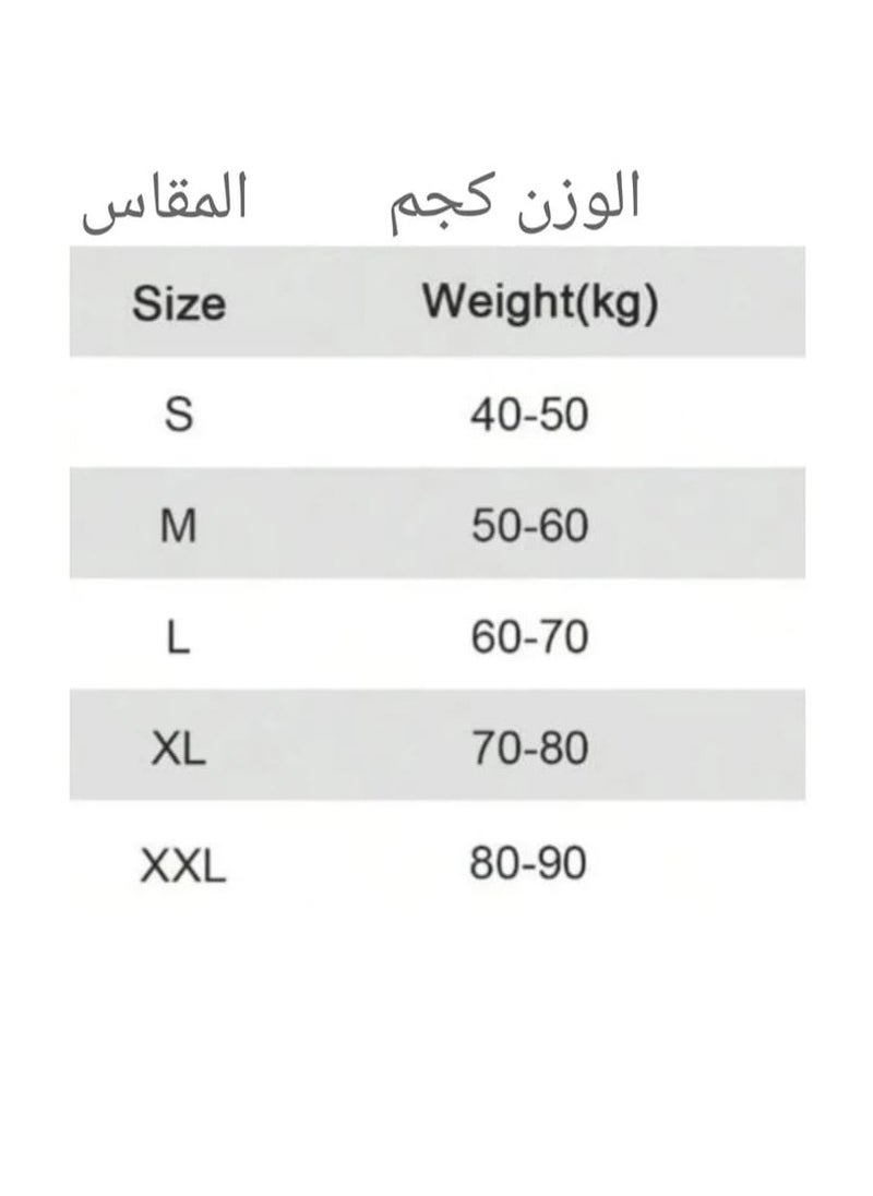 ماركة غير محددة عدد 2 قطعة من مشد ضاغط الجسم لشد وتنسيق منطقة البطن اللون اسود  - Image 4