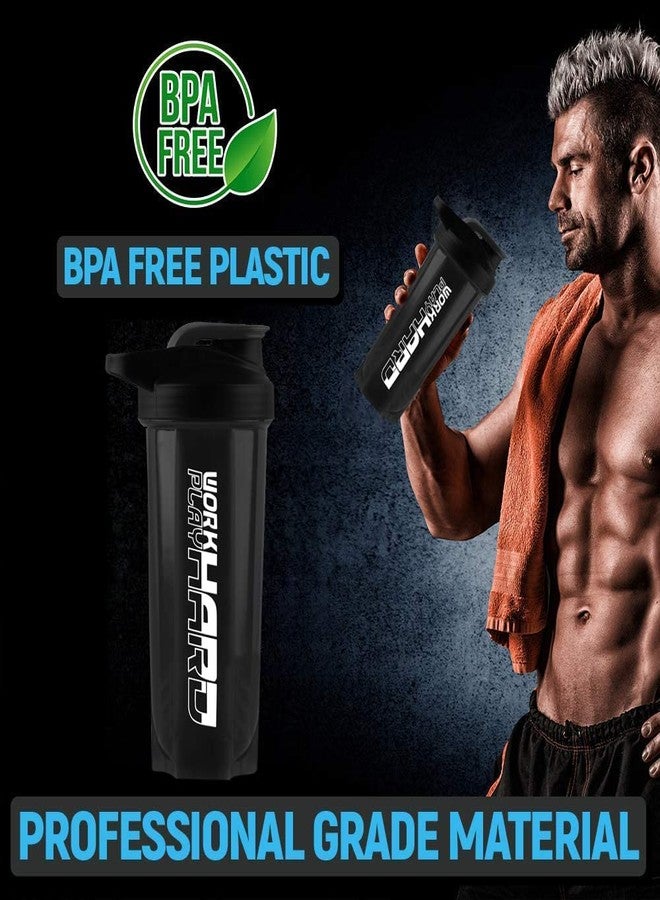 FIT FOCUS Gym Combo for Bag with Workhard Shaker Bottle & Gym Bag and Wrist Band|| Shaker Bottle 500 ml ||Shoulder Gym Bags| Wrist Support Gym Men and Women (Pack of 3) (Black) - Image 3
