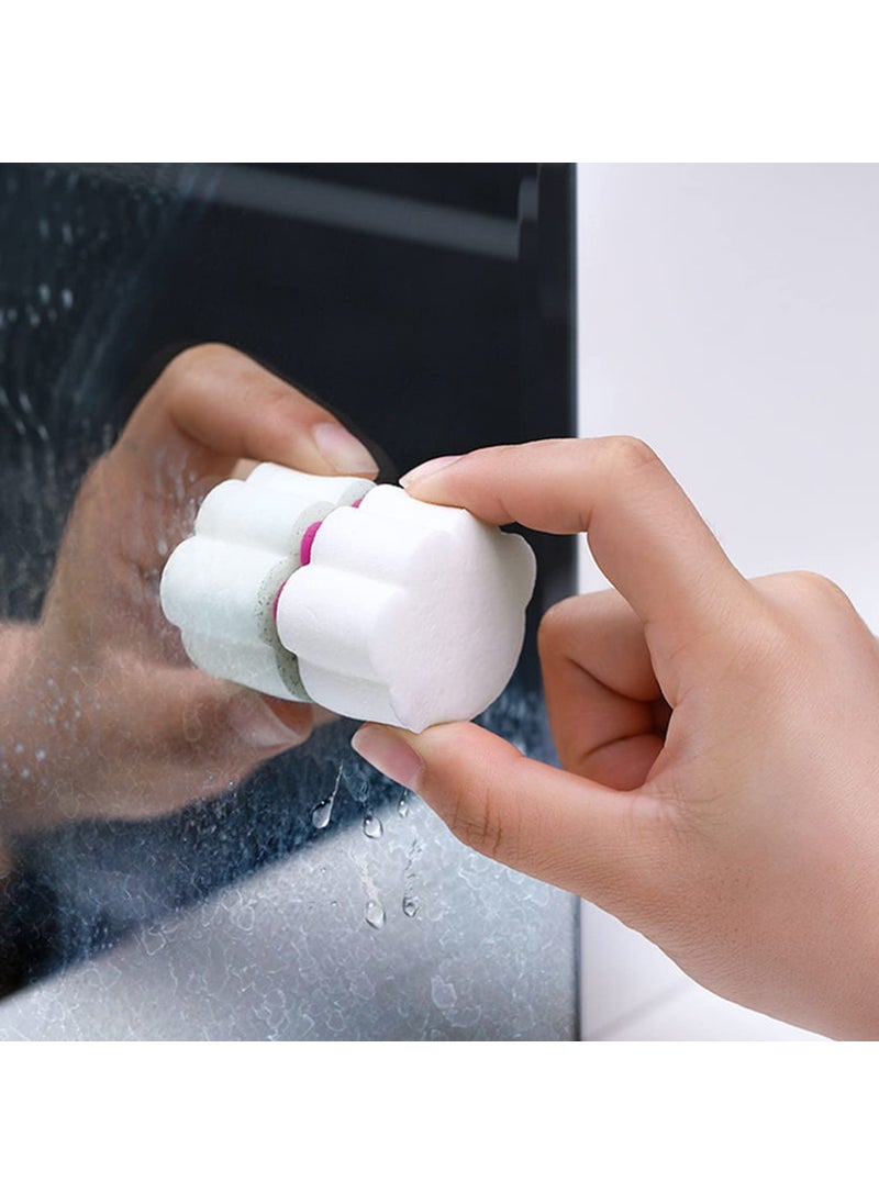 Leeonz Leeonz Mini Cat Claw Shape Cleaning Sponge, Multifuncional Hard Sponge Brush Self-Adhesive Cleaner for Bathroom Mirror Window (1PCS)  - Image 1