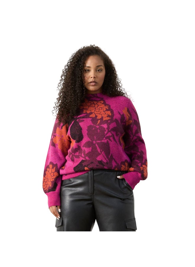 Samoon Floral Pattern Sweater - Image 1