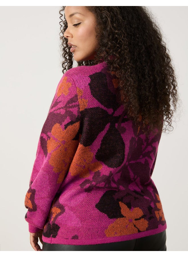 Samoon Floral Pattern Sweater - Image 2