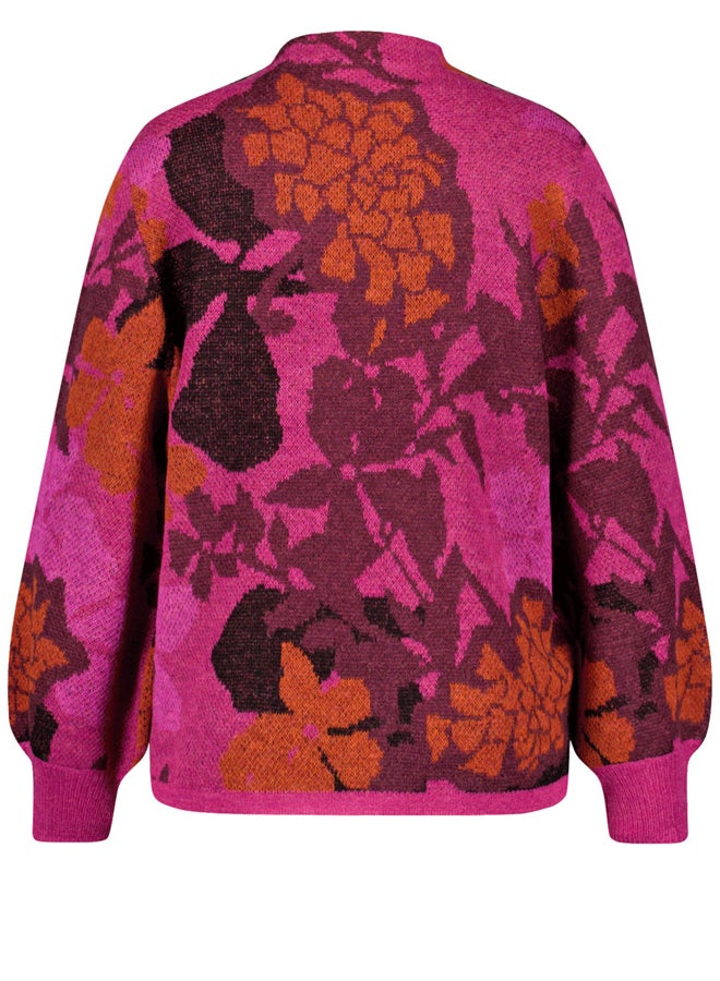 Samoon Floral Pattern Sweater - Image 4