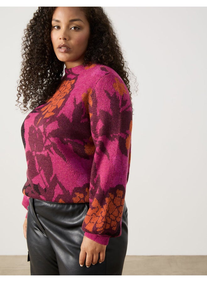 Samoon Floral Pattern Sweater - Image 5