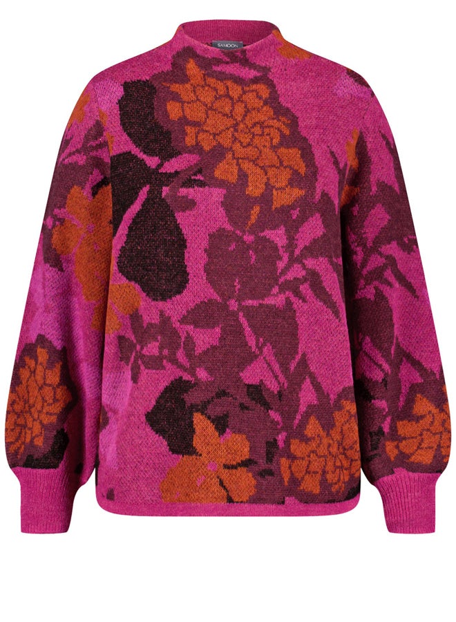 Samoon Floral Pattern Sweater - Image 3