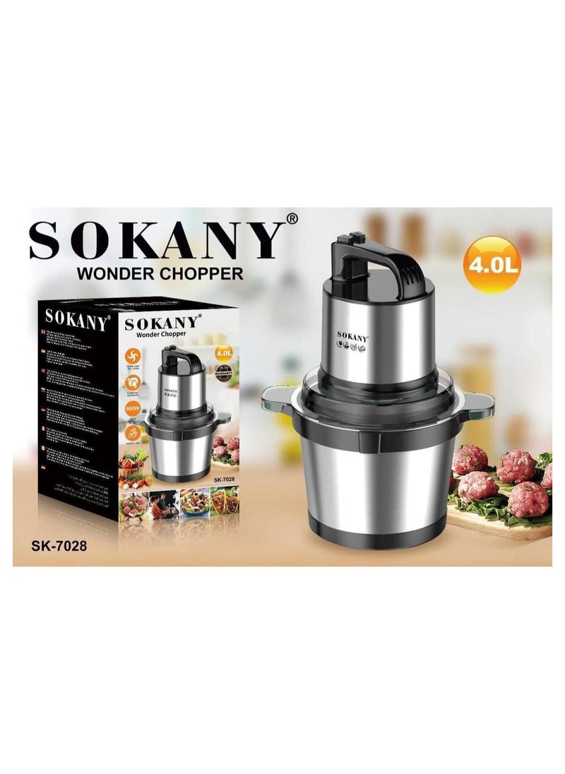sokany - Wonder Chopper 4.0L/800W Multicolor - Image 1