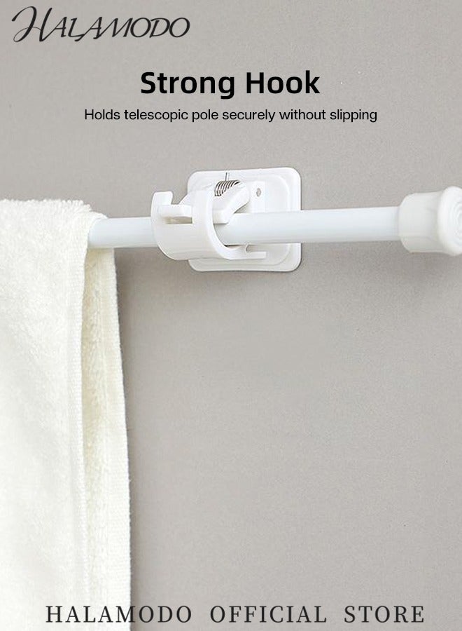 HALAMODO Tension Curtain Rod 24 to 43 Inch Adjustable Extendable Spring Loaded Rods No Drilling Spring Tension Rods for Windows Cabinet Blinds Closet Bedroom Kitchen Bathroom Door - Image 3