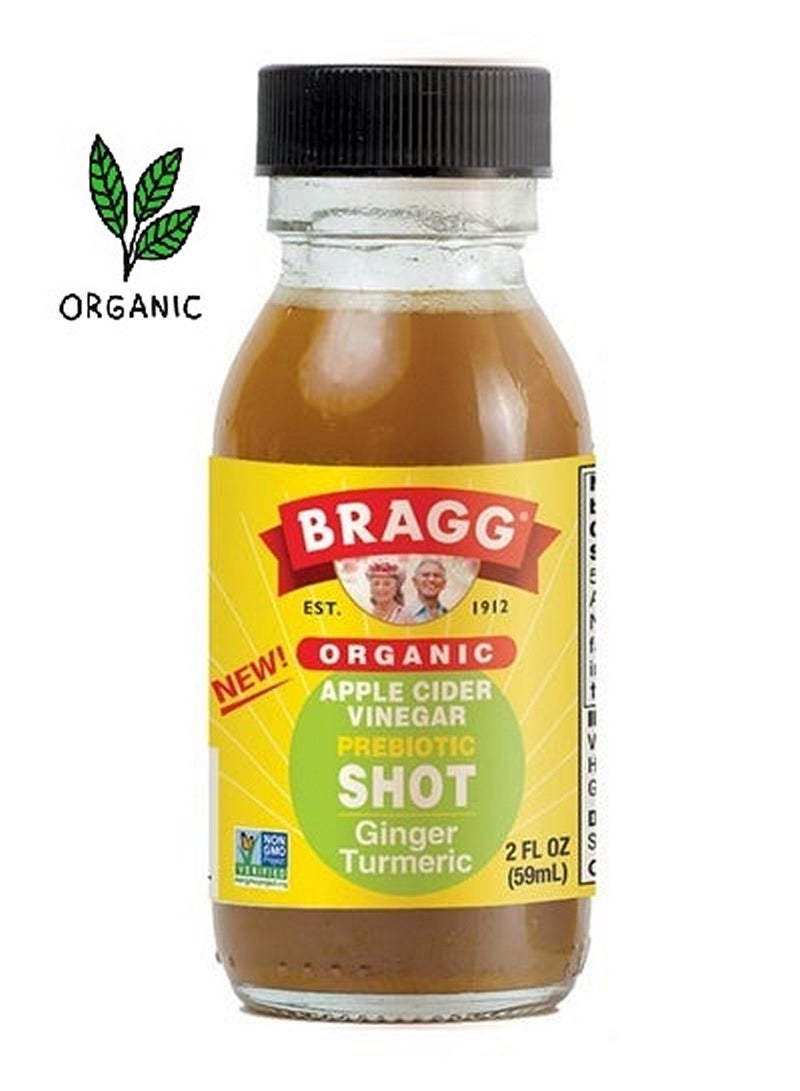 Bragg Organic Apple Cider Vinegar Prebiotic Shot Honey 59 ML - Image 1