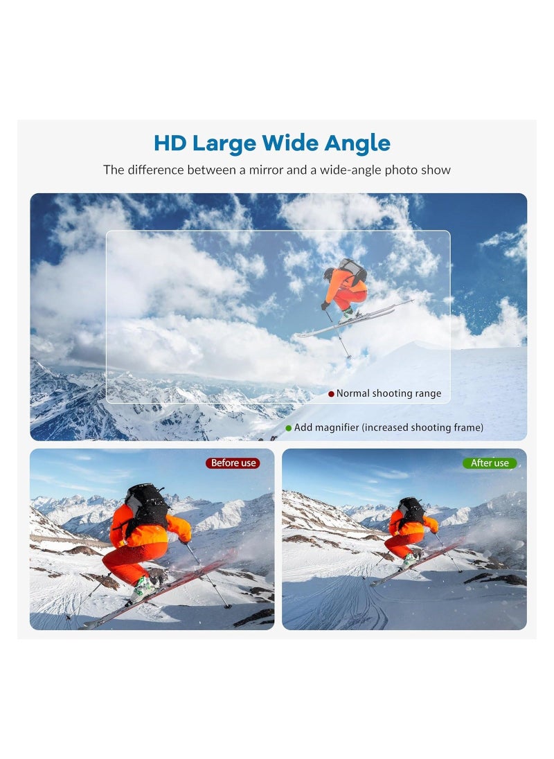 OSMO Pocket 3 Filter, Multi Coated Wide Angle Lens Fit for Dji Pocket 3 Accessories Protection Action Camera Lens, Hd Optical Correction Glass, Not Affect The Visual Effect(Magnetic Aluminum Version) - Image 5