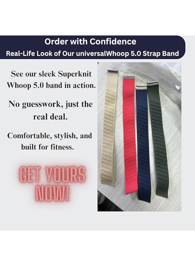 M.A&F's Ultra-soft Nylon Sport Band Compatible with WHOOP 5.0, One, Peak, and Life | Breathable, Durable & Secure Fit Strap | NOT for Gen 4 - Image 4