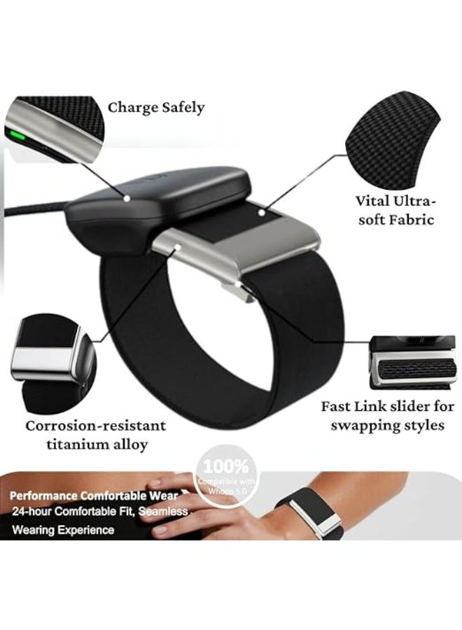 M.A&F's Ultra-soft Nylon Sport Band Compatible with WHOOP 5.0, One, Peak, and Life | Breathable, Durable & Secure Fit Strap | NOT for Gen 4 - Image 2