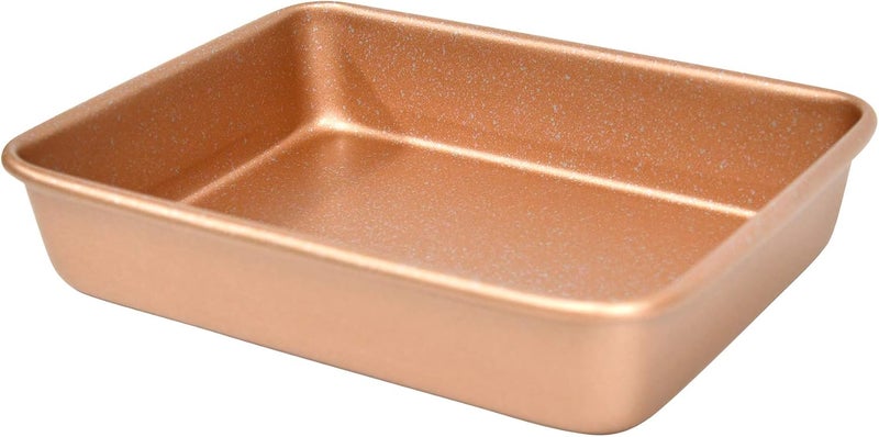 casaWare casaWare 8 x 6 x 175Inch Toaster Oven Ultimate Series Commercial Weight Ceramic NonStick Coating Pan Rose Gold Granite  - Image 2