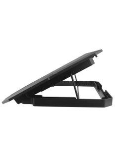 ماركة غير محددة مروحة تبريد لابتوب C4000 - 17 بوصة - 4 مراوح LED مع منفذي USB - تصميم نحيف - مريحة وعملية-اسود  - Image 4