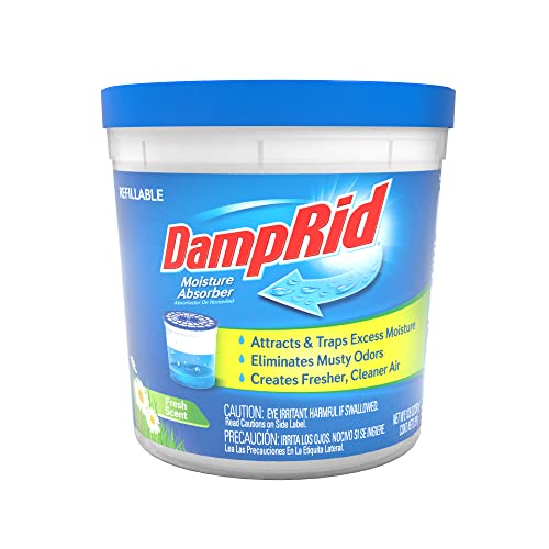 DampRid Fresh Scent Refillable Moisture Absorber - 10.5oz cup – Traps Moisture for Fresher, Cleaner Air - Image 1