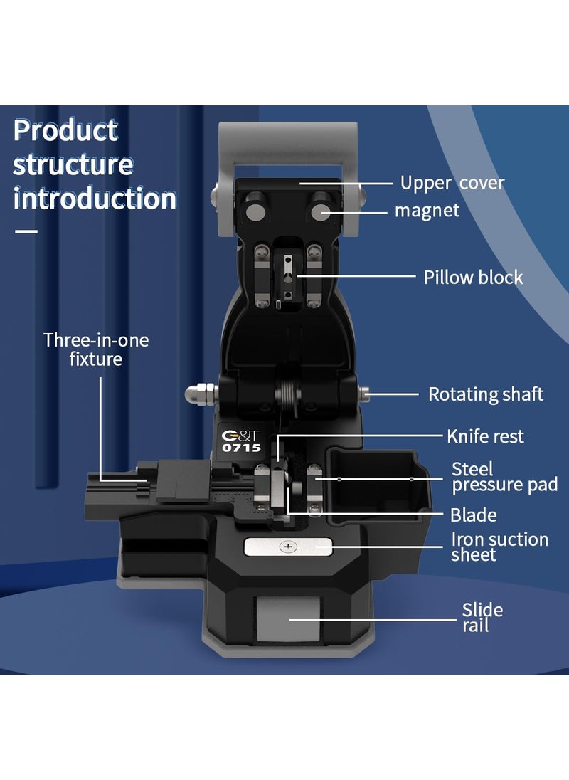 GT GT Optical Fiber Cleaver Cutter Fiber Cleaver Cutter Fiber Cleaver HighPrecision Fiber Optic Cable Cutter Cleaver Fiber Cutter Fiber Cleaver Tool Optic Fiber Cleaver Optical Fiber Cleaver  - Image 2